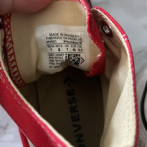 Red Hightop Converse - Picture 5 of 5